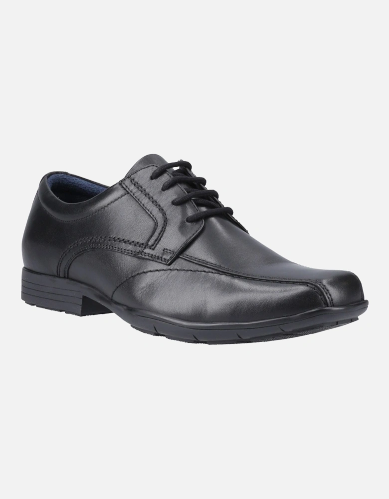 Angus Leather Men's Black Lace-Up Shoes