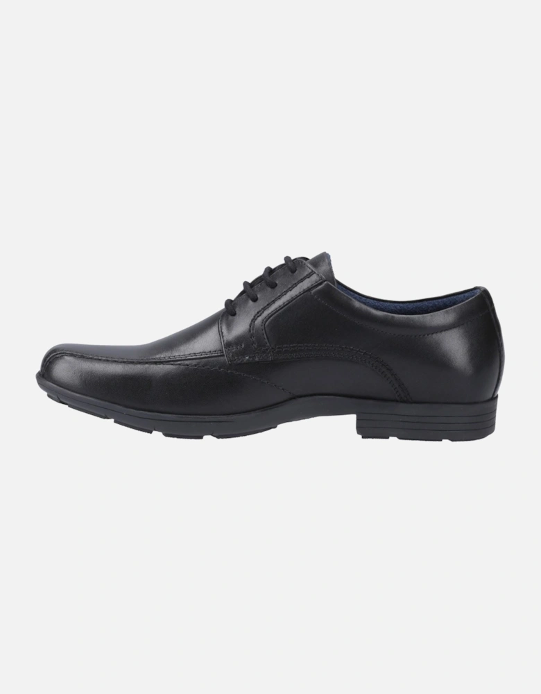 Angus Leather Men's Black Lace-Up Shoes