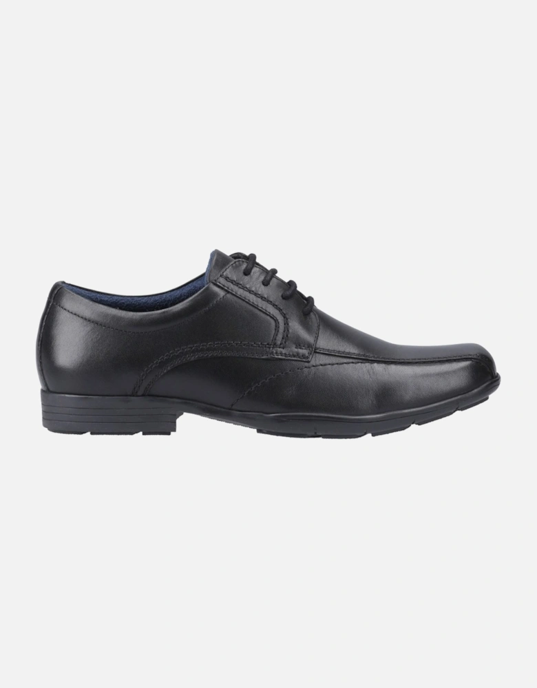 Angus Leather Men's Black Lace-Up Shoes