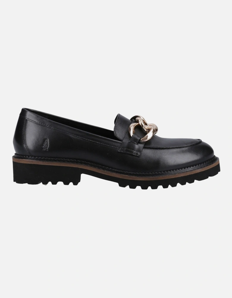 Gianna Leather Women's Black Loafers