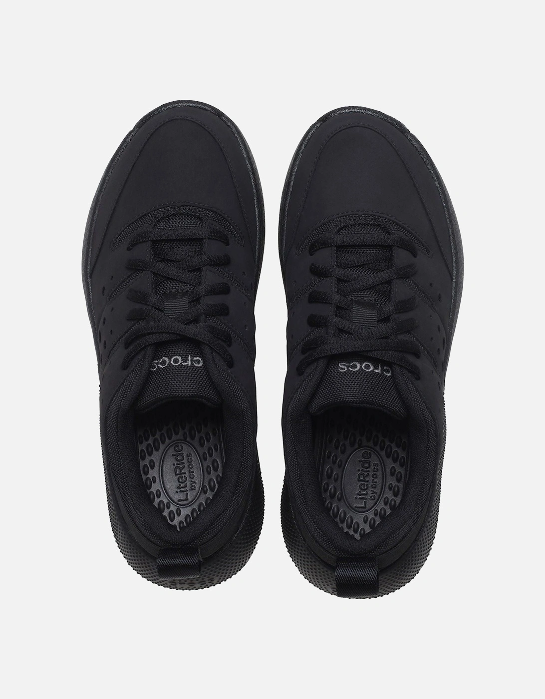 On the Clock Polyurethane Women's Triple Black Trainers