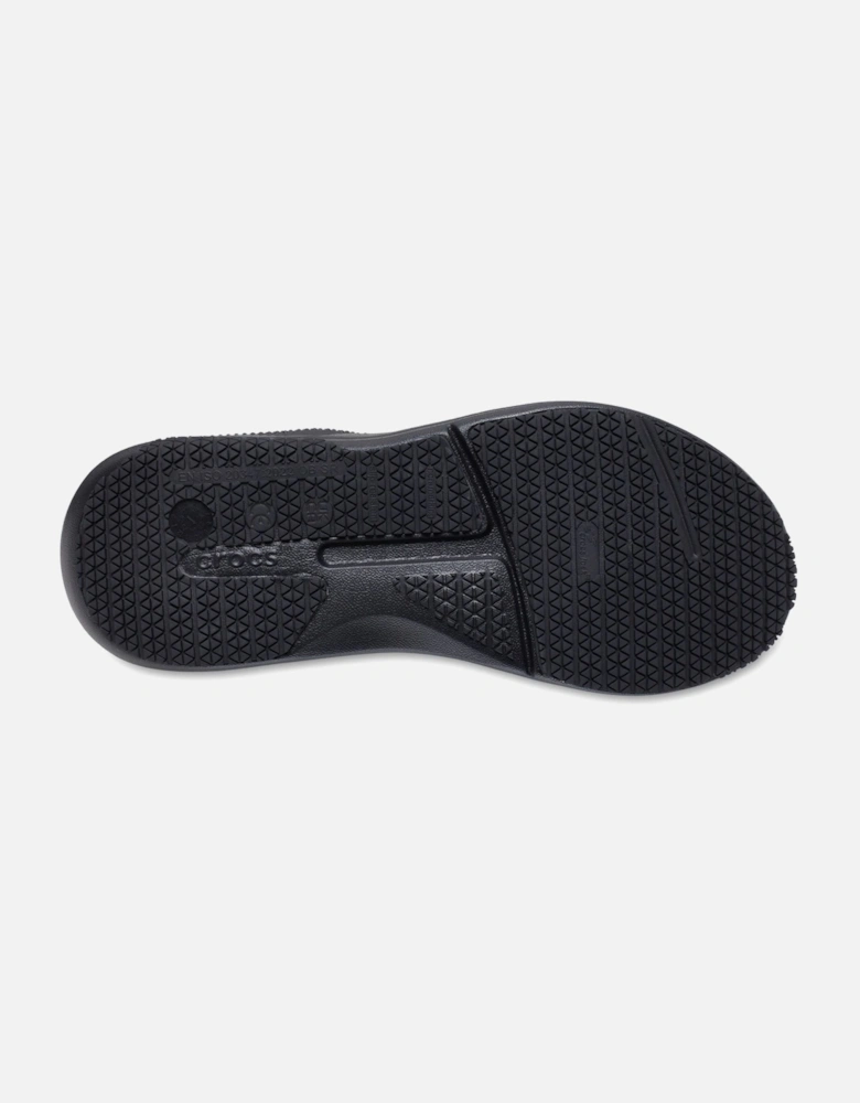 On the Clock Polyurethane Women's Triple Black Trainers