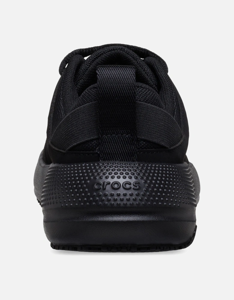 On the Clock Polyurethane Women's Triple Black Trainers