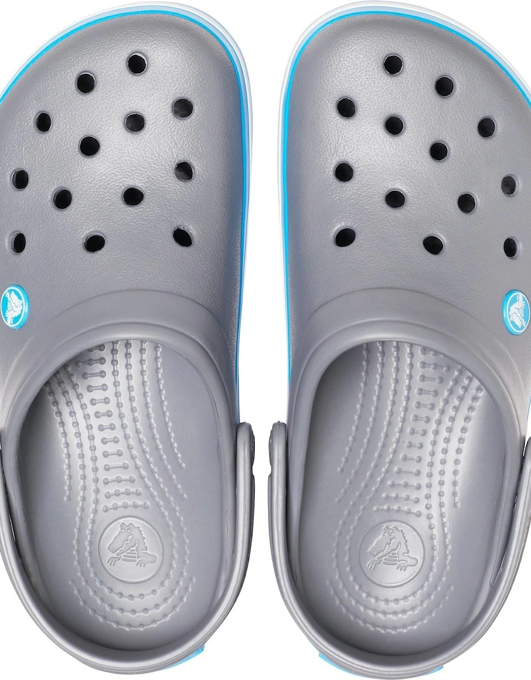 Crocband Croslite Rubber Men's Charcoal/Ocean Clogs