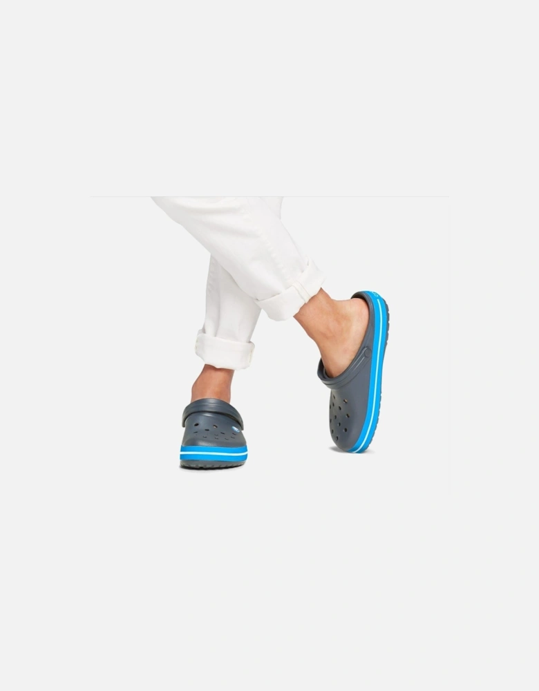 Crocband Croslite Rubber Men's Charcoal/Ocean Clogs