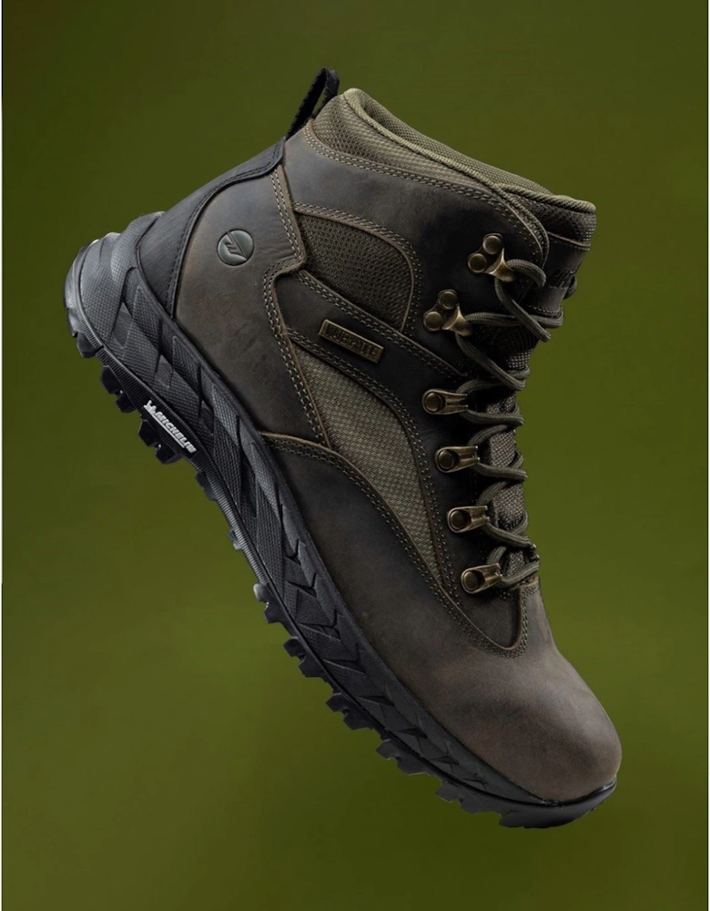 Euro Trail Leather Men's Khaki Hiking Boots