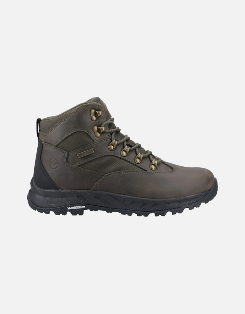 Euro Trail Leather Men's Khaki Hiking Boots
