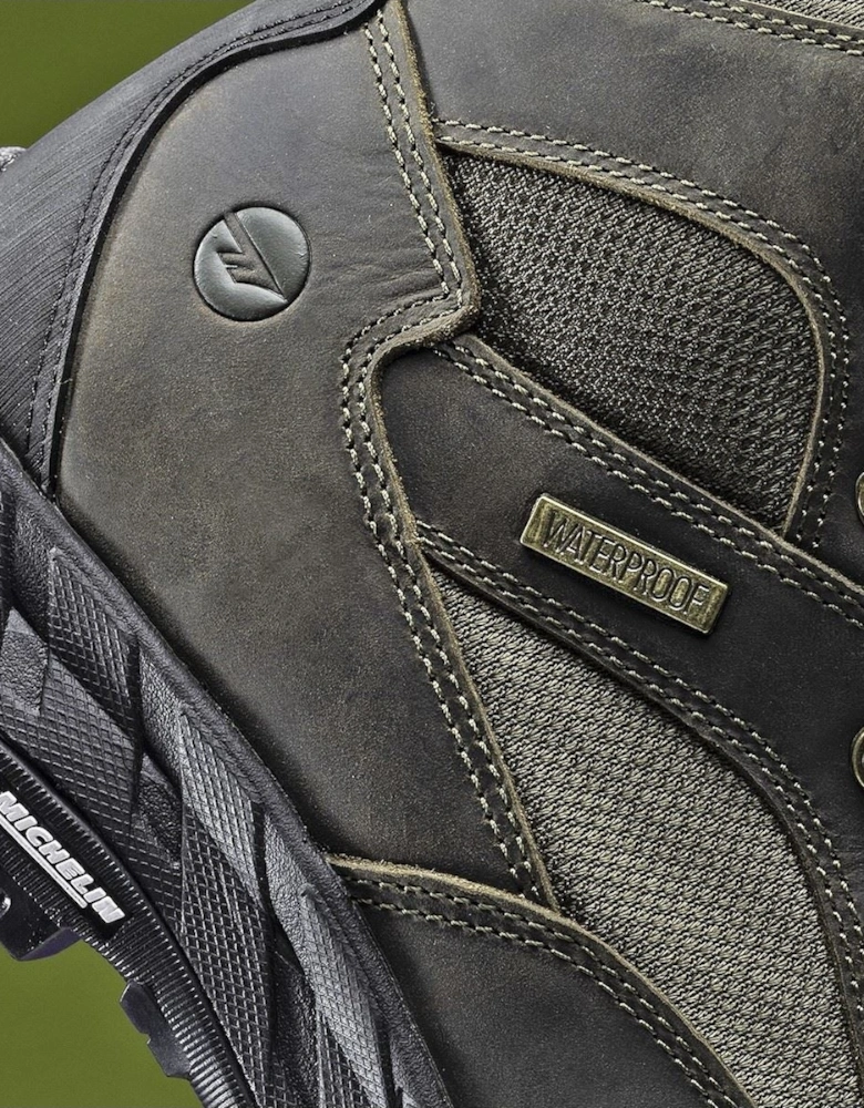 Euro Trail Leather Men's Khaki Hiking Boots