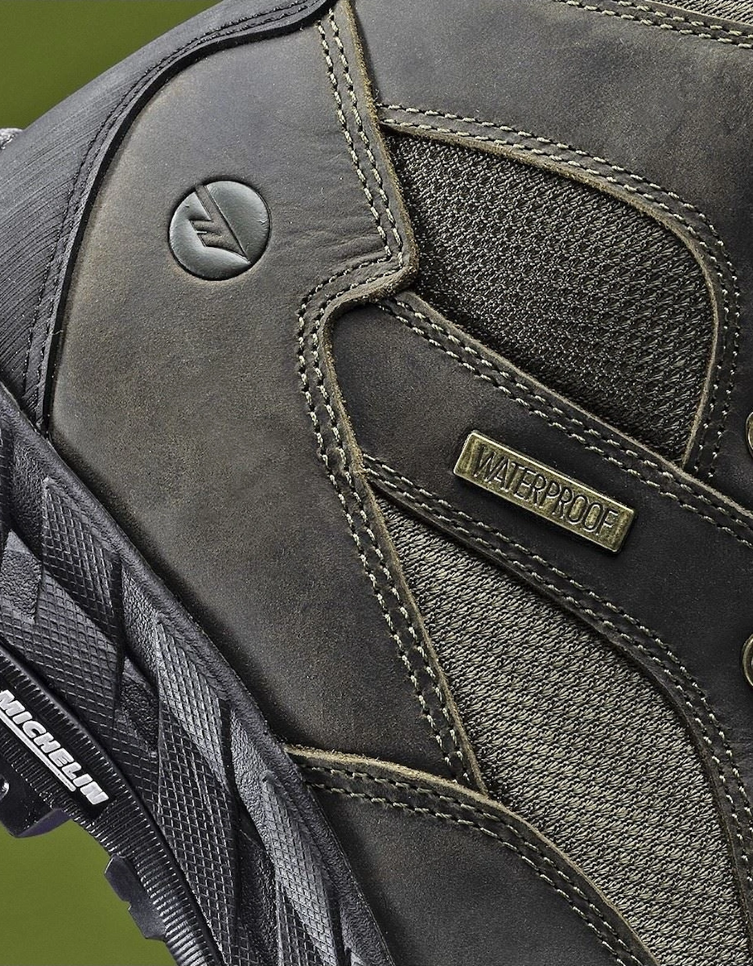 Euro Trail Leather Men's Khaki Hiking Boots