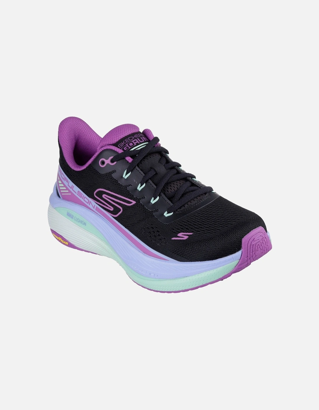 Performance Max Cushioning Propulsion Textile Women's Black/Purple Trainers, 6 of 5