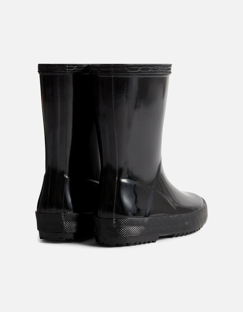 Kids First (Gloss) Rubber Black Wellington Boots