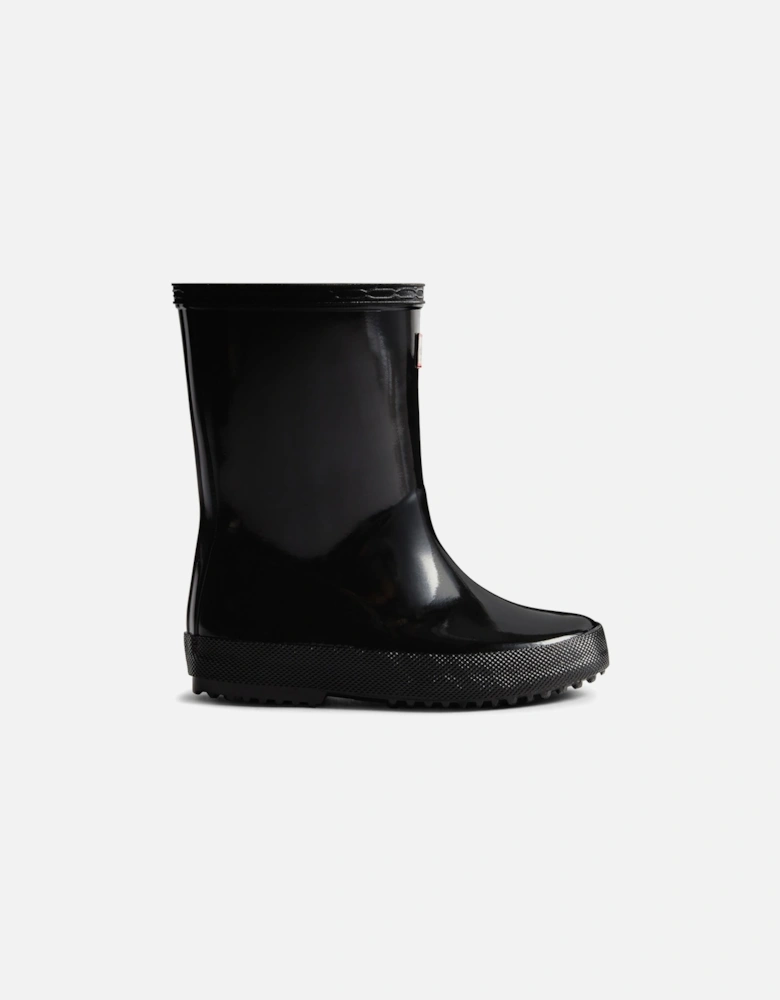 Kids First (Gloss) Rubber Black Wellington Boots