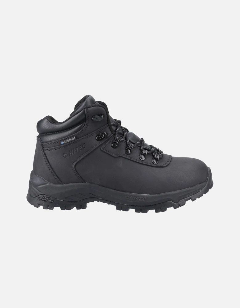 Eurotrek Lite Waterproof Faux Leather Men's Black Hiking Boots