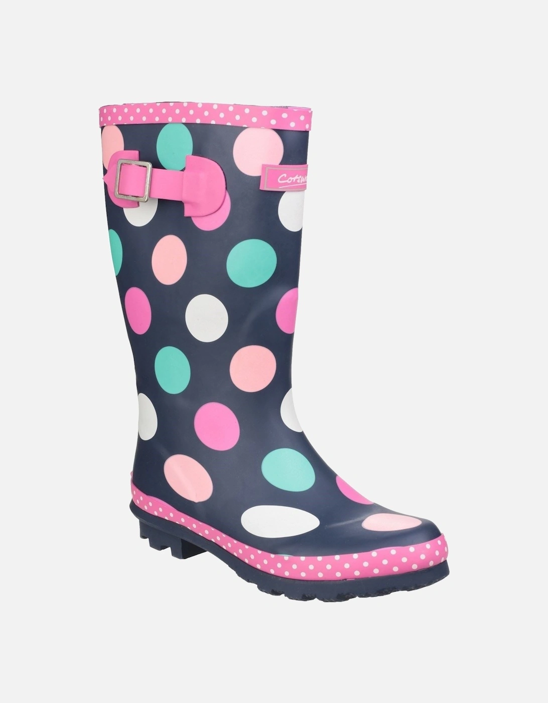 Dotty Rubber Multicoloured Wellington Boots, 7 of 6