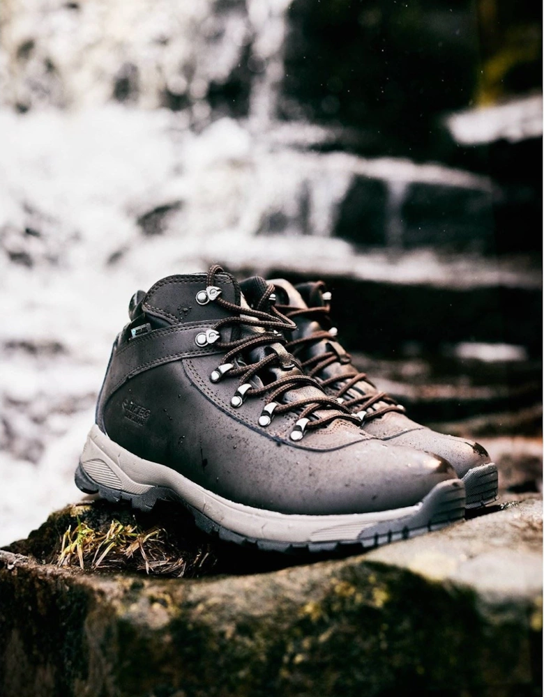 Eurotrek Lite Waterproof Faux Leather Men's Dark Chocolate Hiking Boots