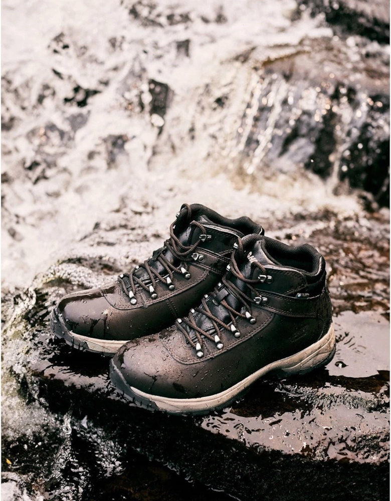 Eurotrek Lite Waterproof Faux Leather Men's Dark Chocolate Hiking Boots