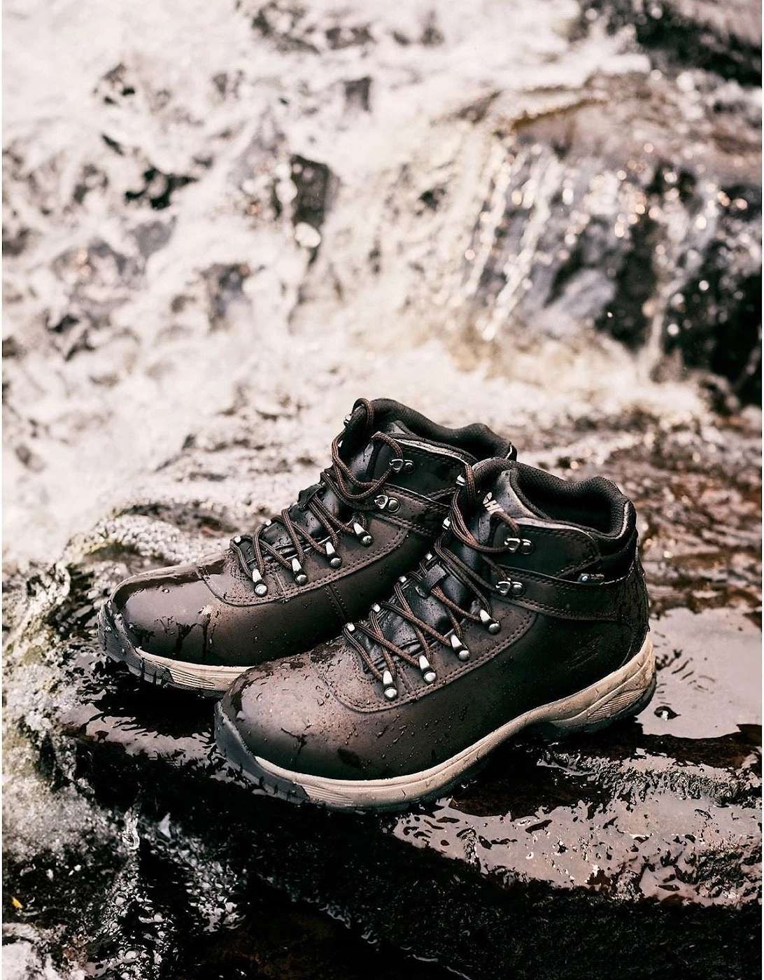Eurotrek Lite Waterproof Faux Leather Men's Dark Chocolate Hiking Boots