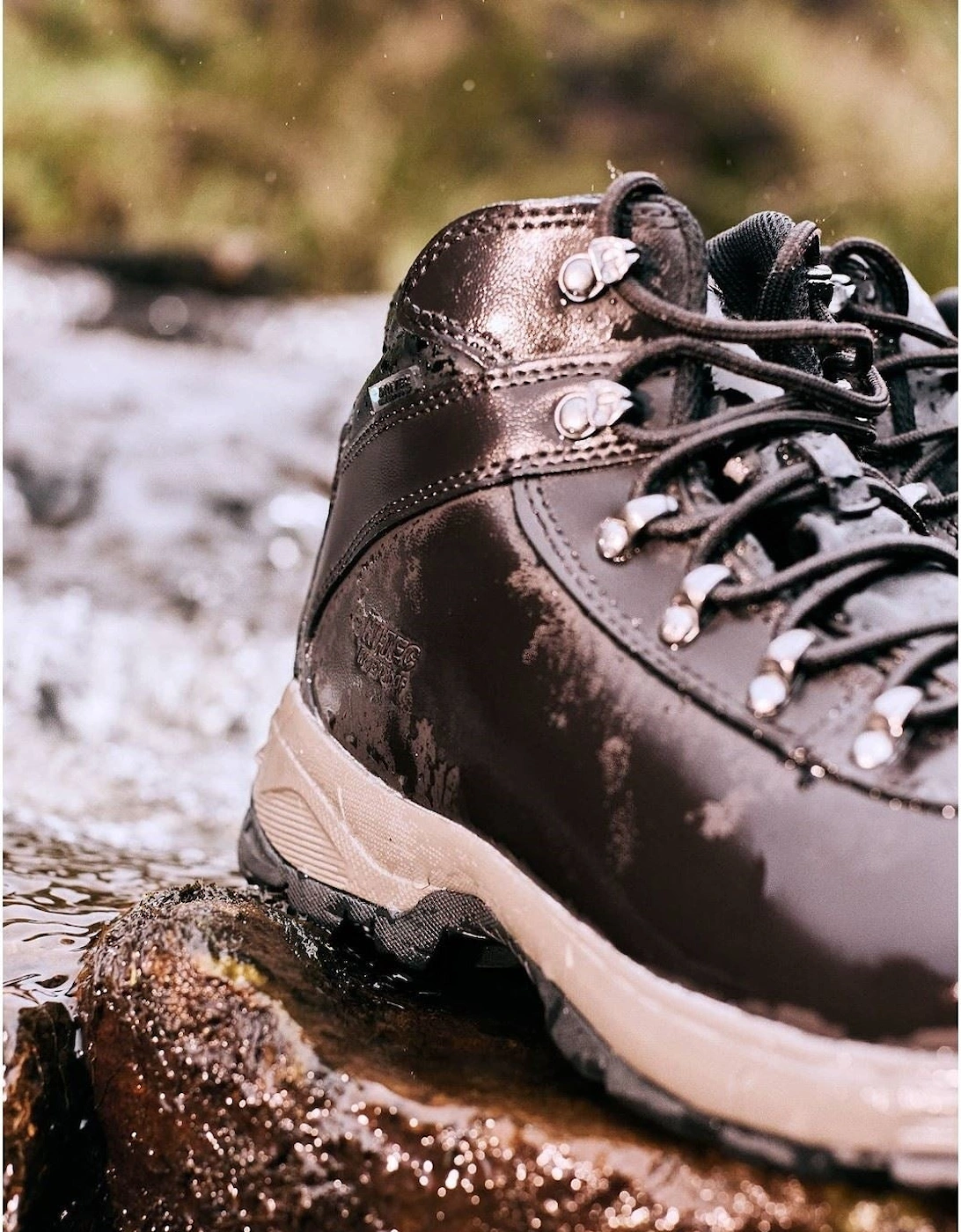 Eurotrek Lite Waterproof Faux Leather Men's Dark Chocolate Hiking Boots