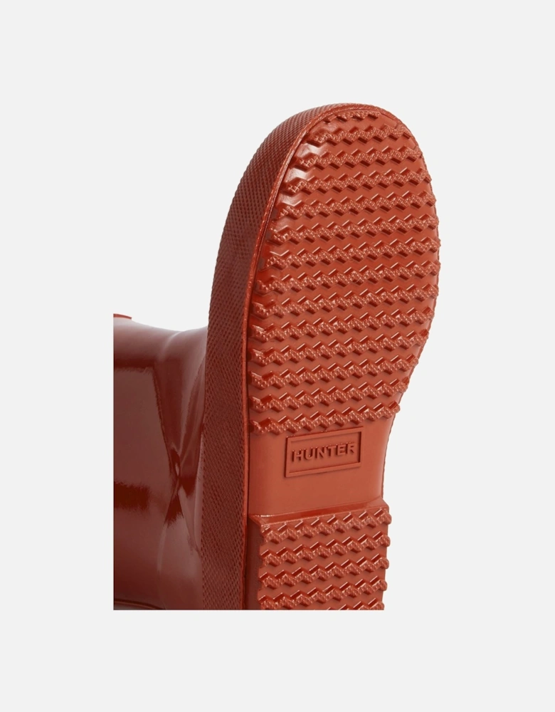 Kids First (Gloss) Rubber Military Red Wellington Boots