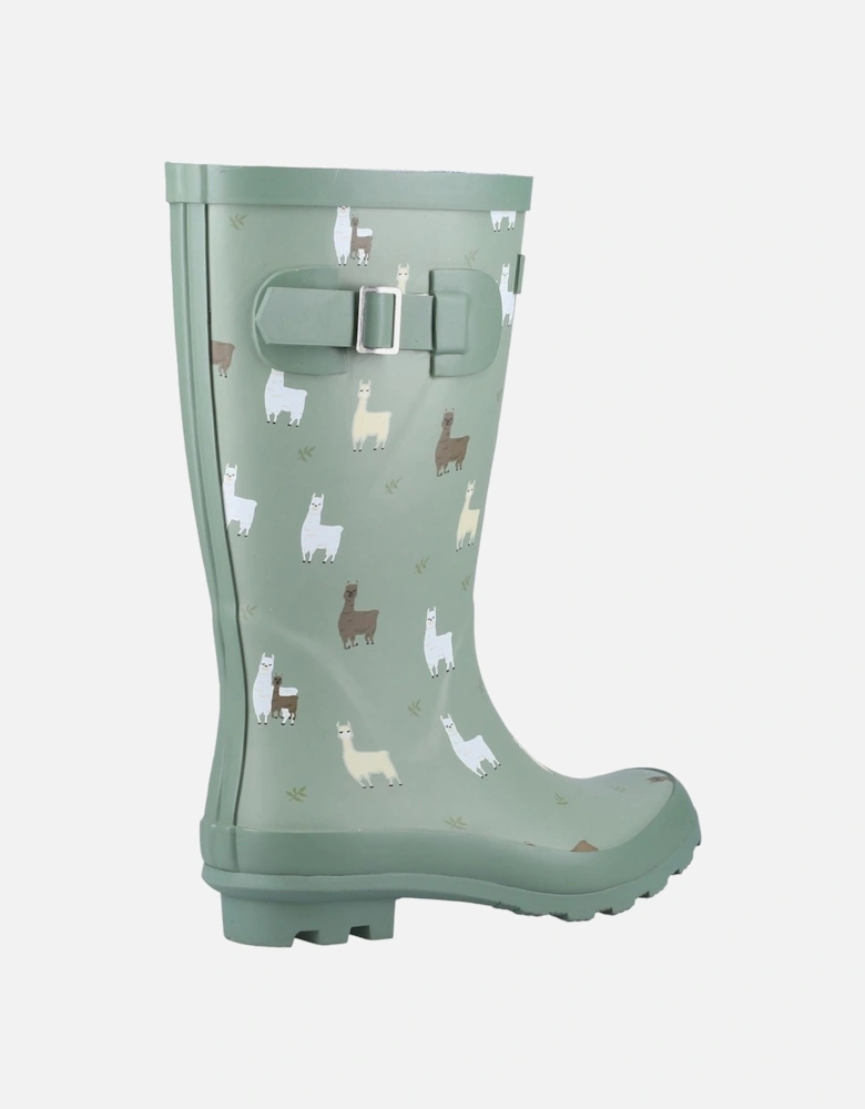 Farmyard Junior Rubber Alpaca Wellington Boots
