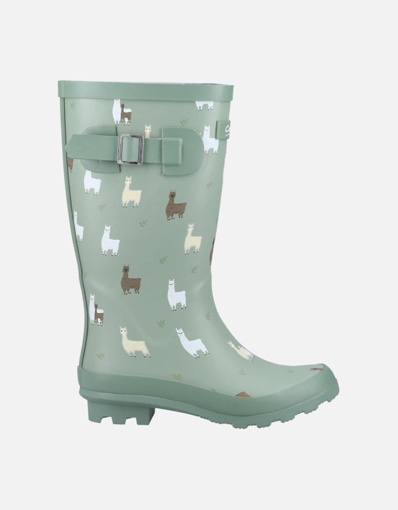 Farmyard Junior Rubber Alpaca Wellington Boots
