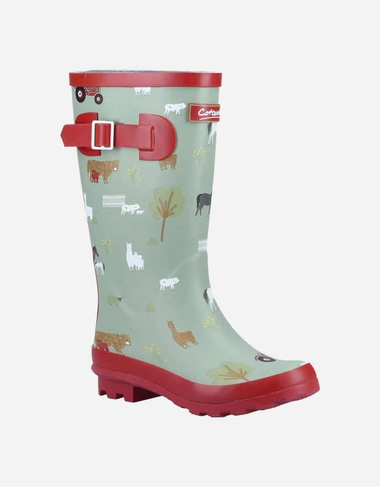 Farmyard Junior Rubber Farm Wellington Boots