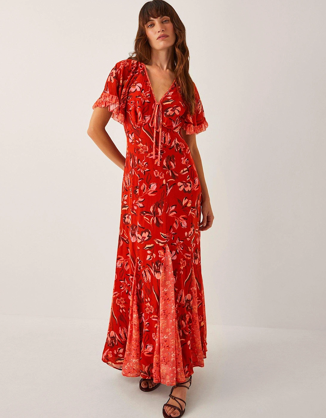 Tallie Printed Dress - Rust Orange, 2 of 1