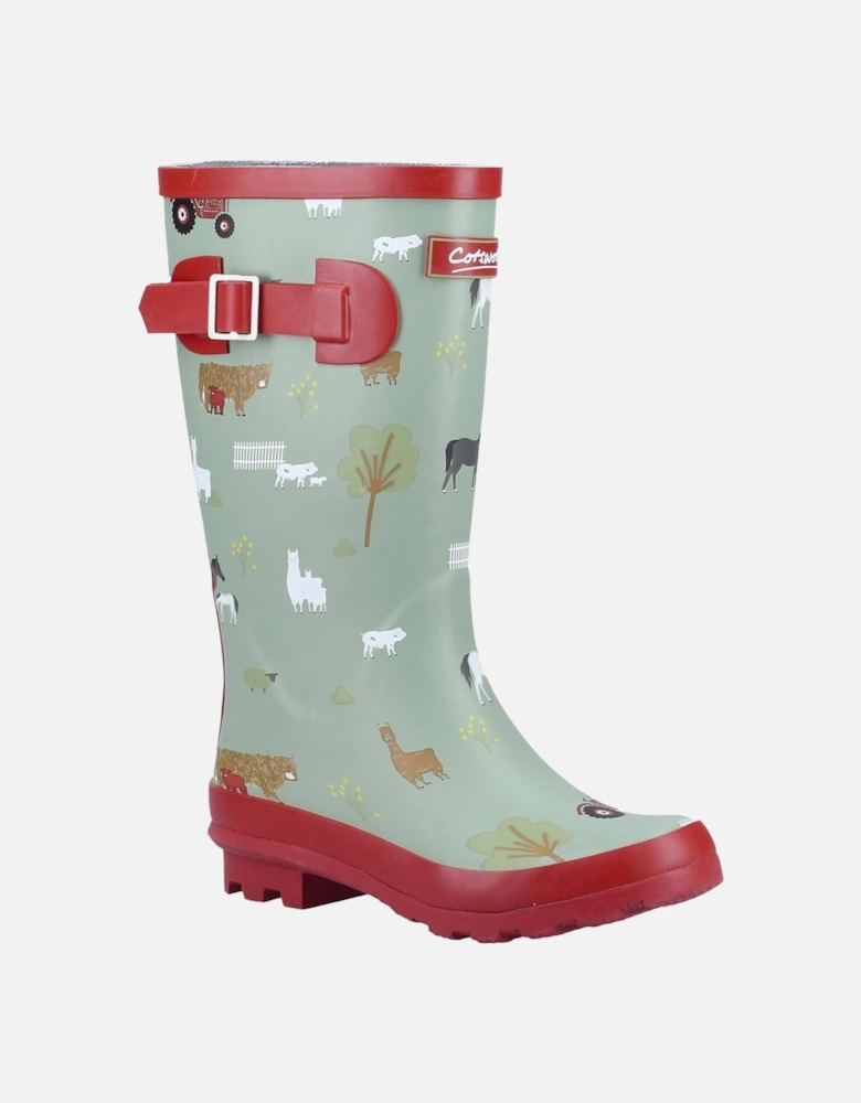 Farmyard Junior Rubber Farm Wellington Boots