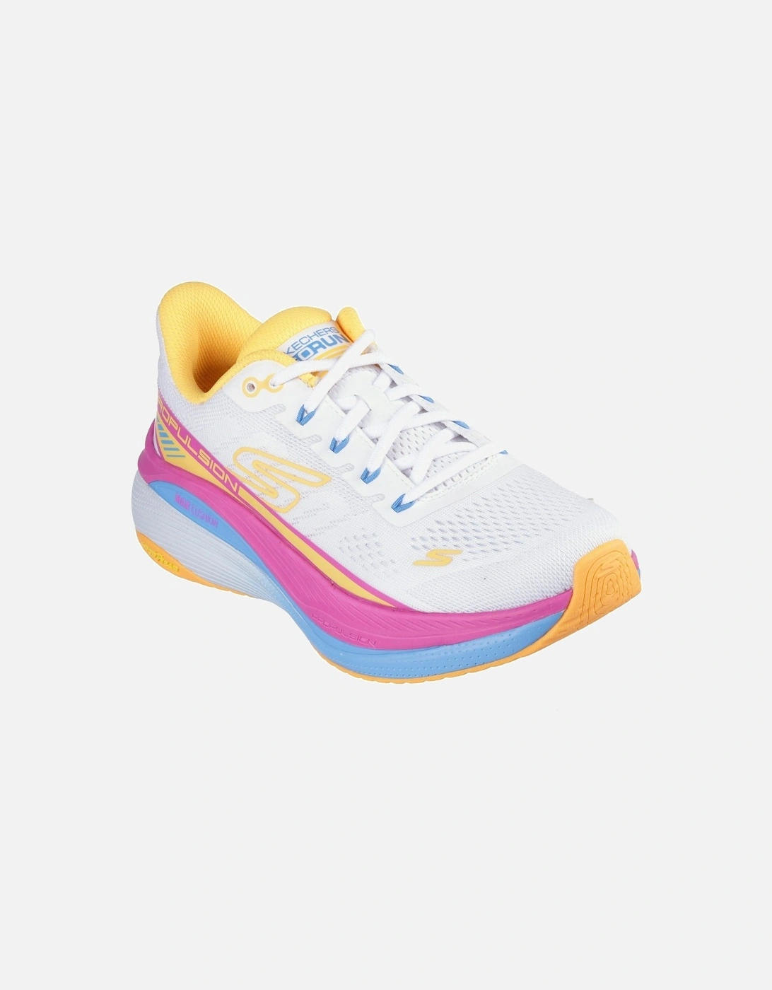 Performance Max Cushioning Propulsion Textile Women's White/Orange Trainers, 6 of 5