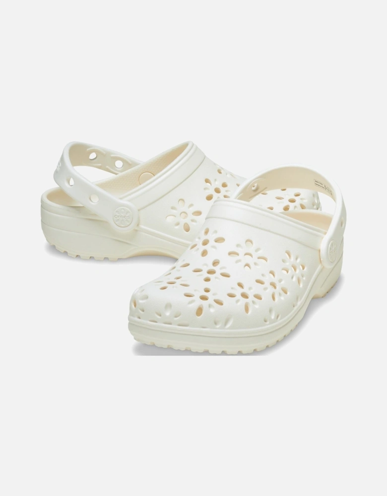 Classic Floral Cut Out Thermoplastic Chalk Clogs