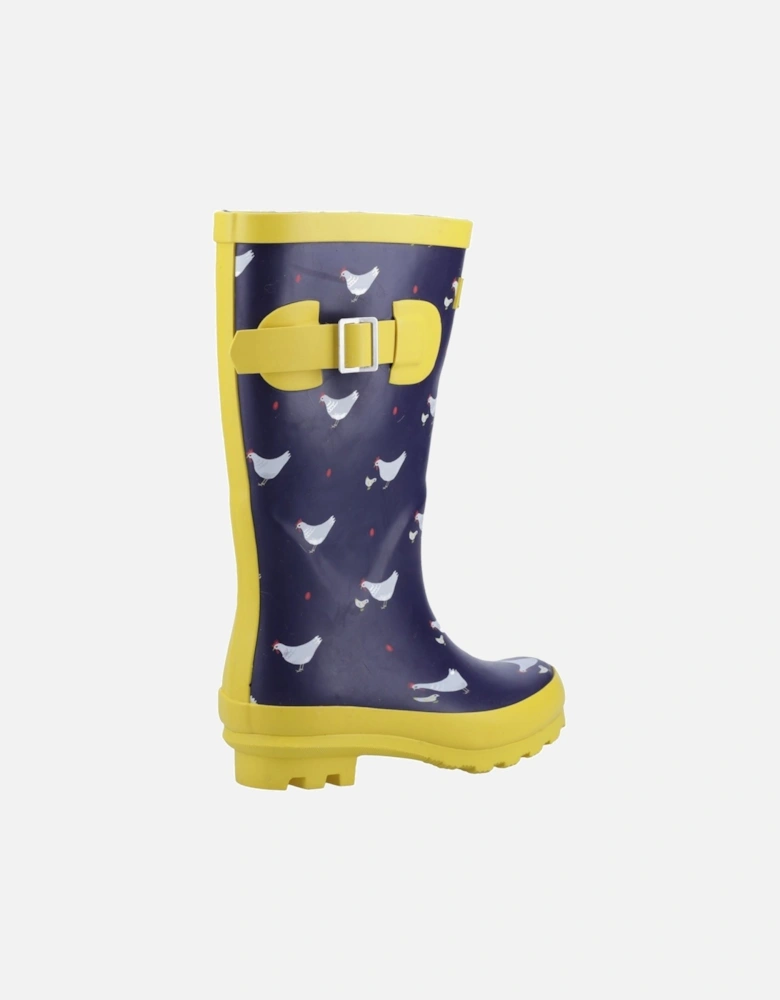 Farmyard Junior Rubber Chick Wellington Boots