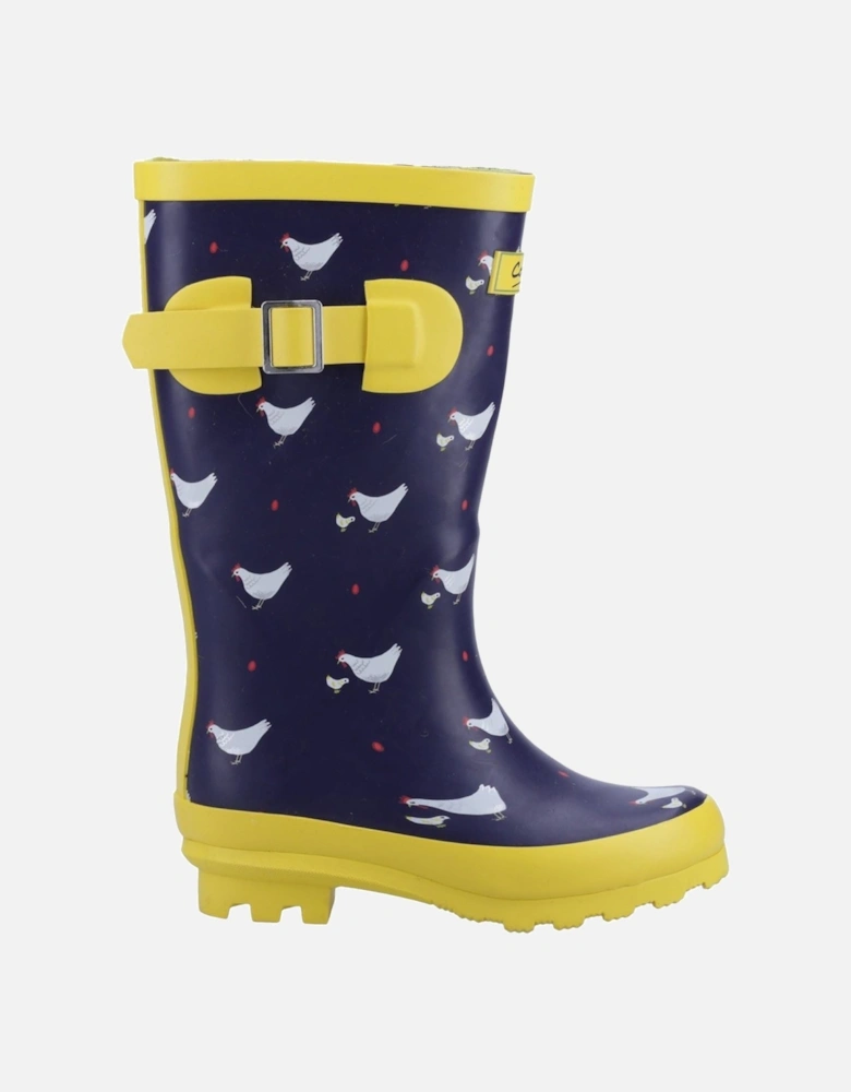 Farmyard Junior Rubber Chick Wellington Boots