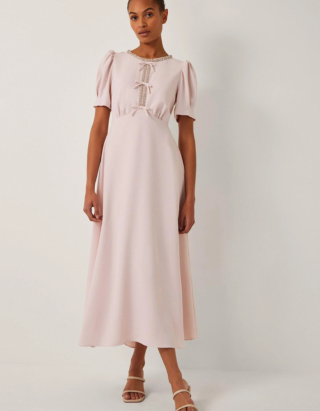 Bonnie Bow Dress - Blush - Pink, 2 of 1