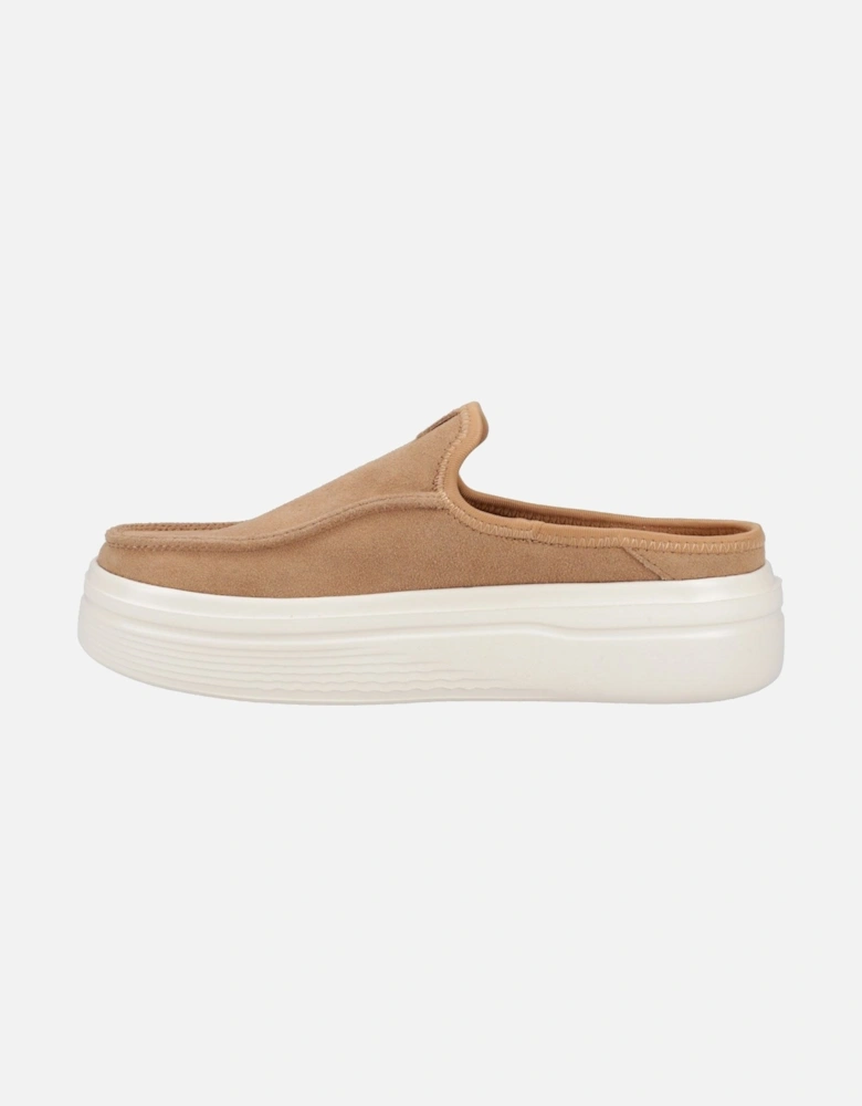 HEYDUDE Austin Lift Classic Leather Women's Tan Mules