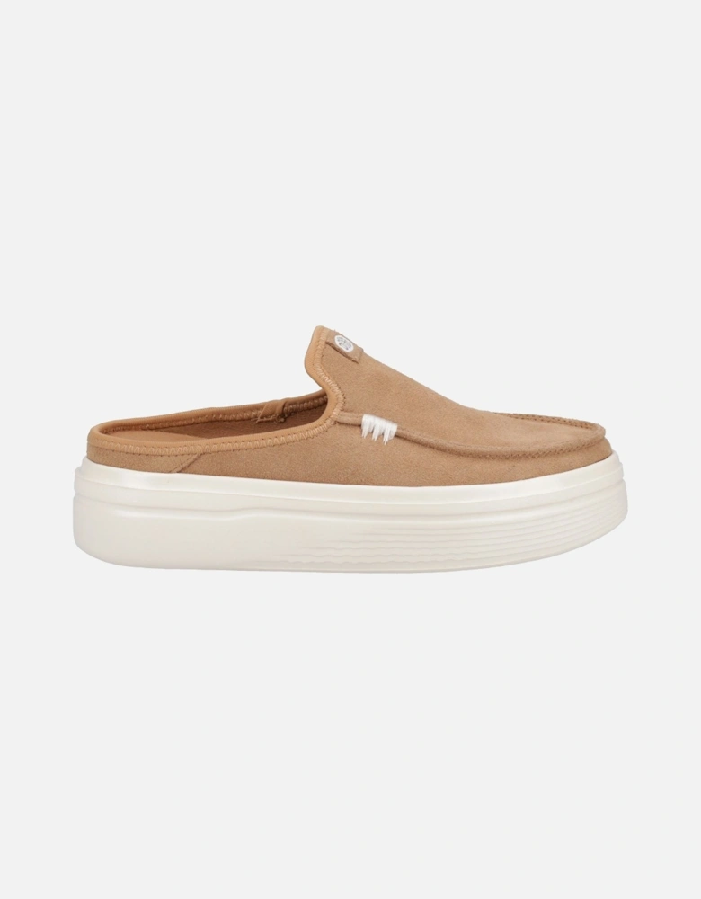 HEYDUDE Austin Lift Classic Leather Women's Tan Mules