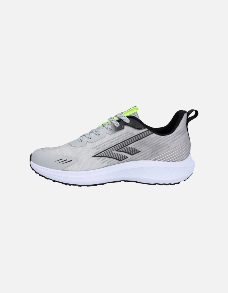Santorini Polyester Men's Cool Grey/Black/Acid Lime Trainers