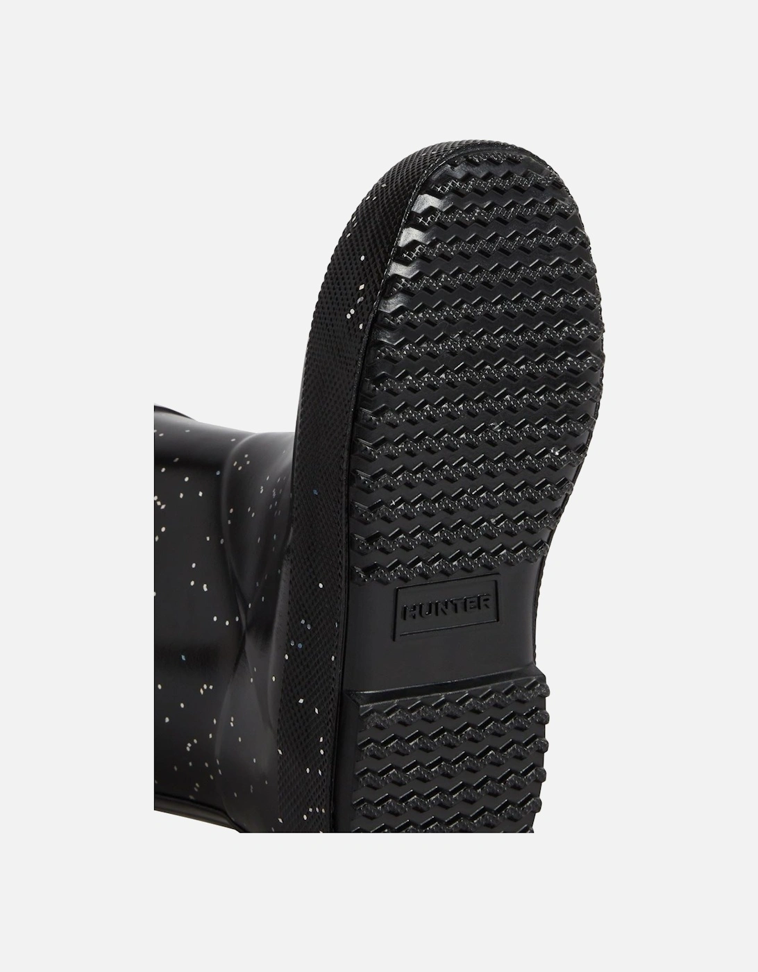 Kids First Giant Glitter Rubber Black Wellington Boots