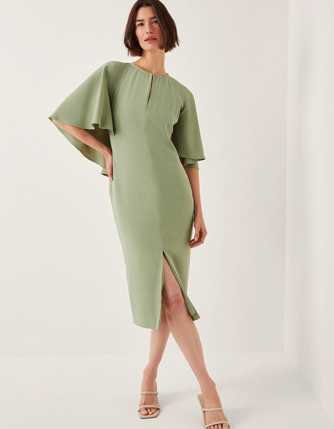 Cassandra Cape Dress - Sage Green, 2 of 1