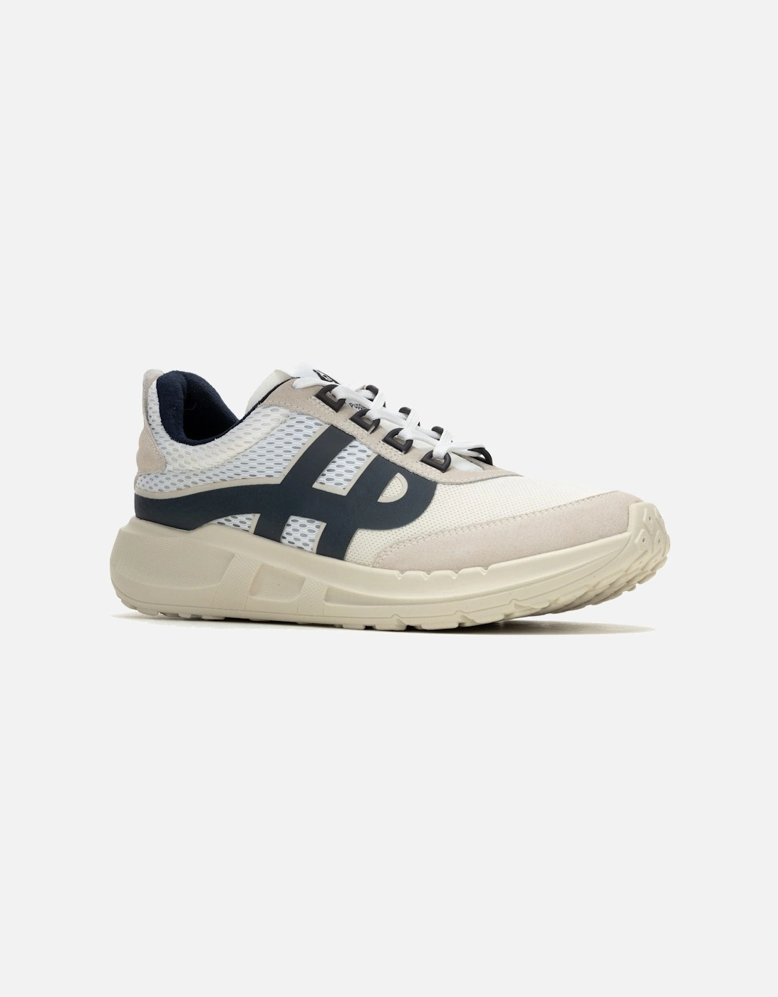 Seventy8 Retro Runner Suede Men's White Trainers, 6 of 5