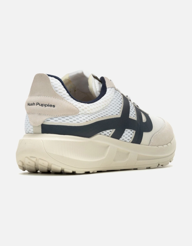 Seventy8 Retro Runner Suede Men's White Trainers