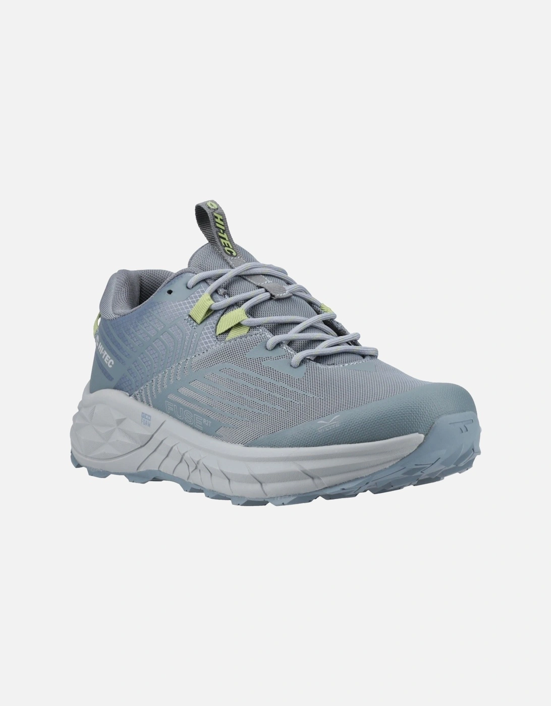 Men's Hi-Tec Fuse Trail Low Polyester Mesh Men's Dark Slate/Stormy Weather Trainers - Grey - Size: 13