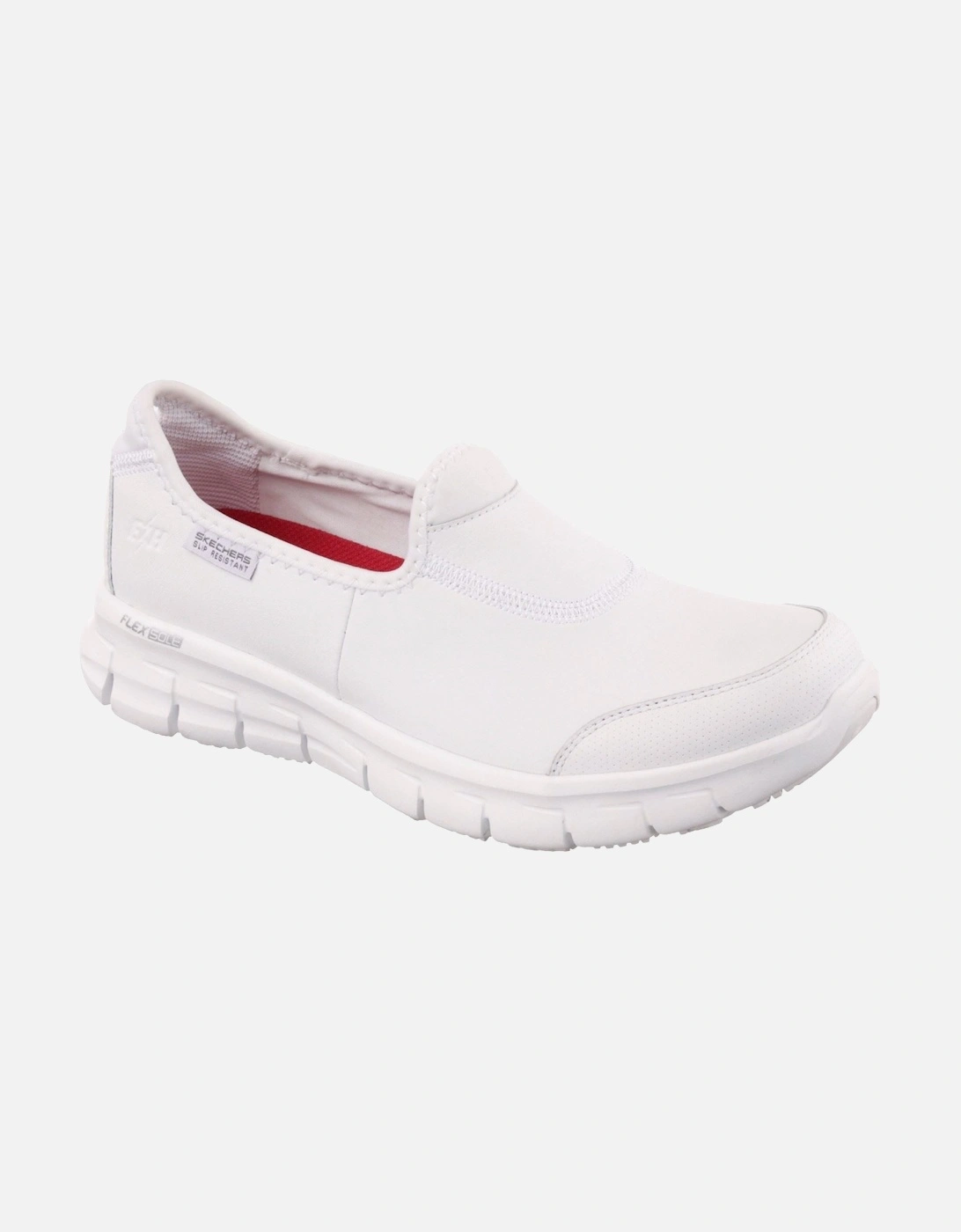 Sure Track Leather Women's White Trainers, 10 of 9