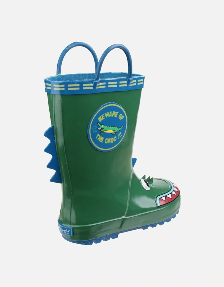 Puddle Rubber Crocodile Wellington Boots