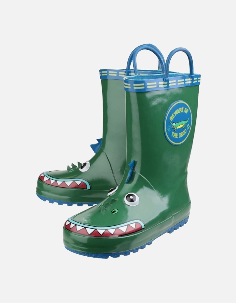 Puddle Rubber Crocodile Wellington Boots