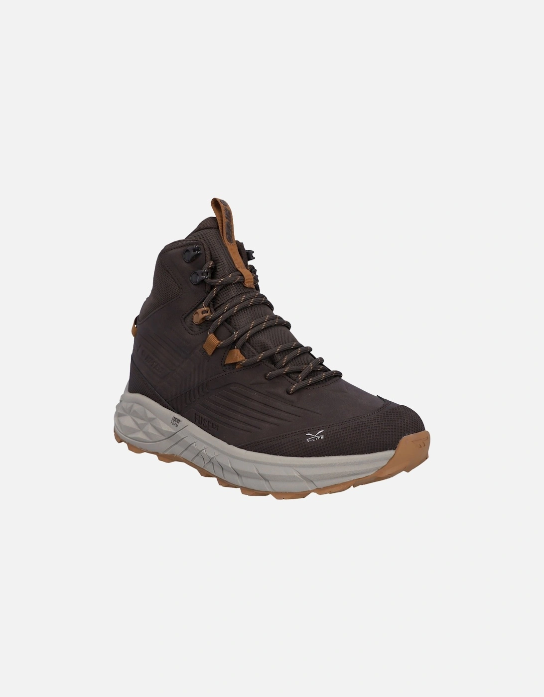 Fuse Trek Mid Polyester Men's Steel/Charcoal/Bright Marigold Hiking Boots, 10 of 9
