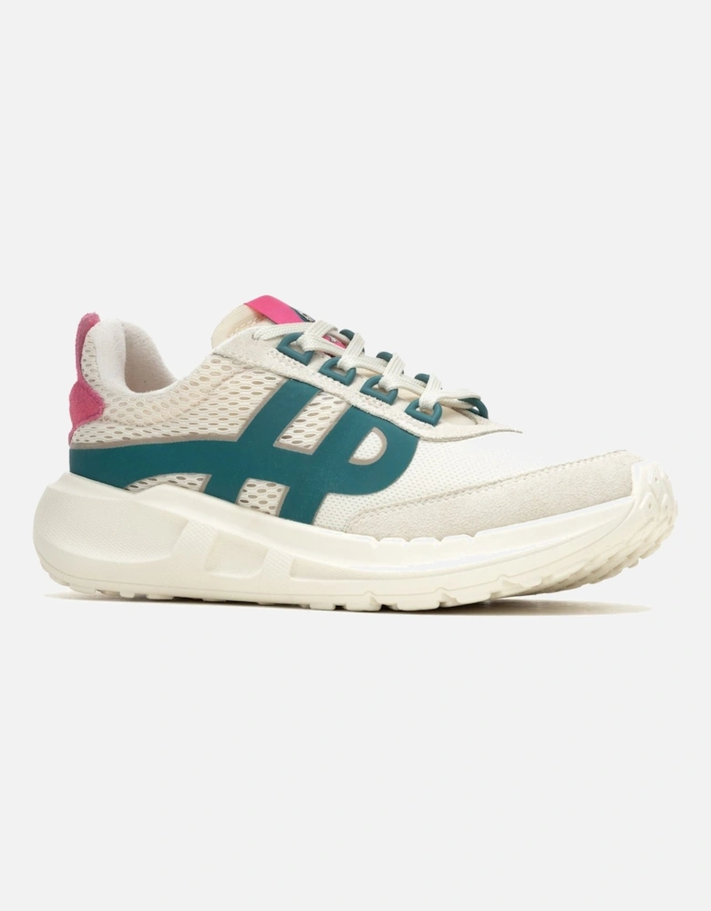Seventy8 Retro Runner Suede Women's Stone/Pink Trainers