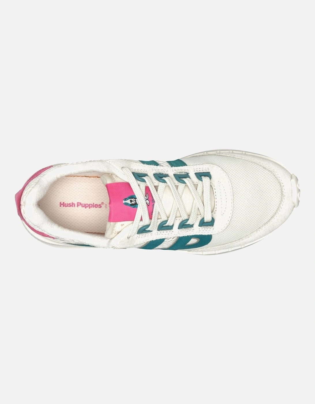 Seventy8 Retro Runner Suede Women's Stone/Pink Trainers