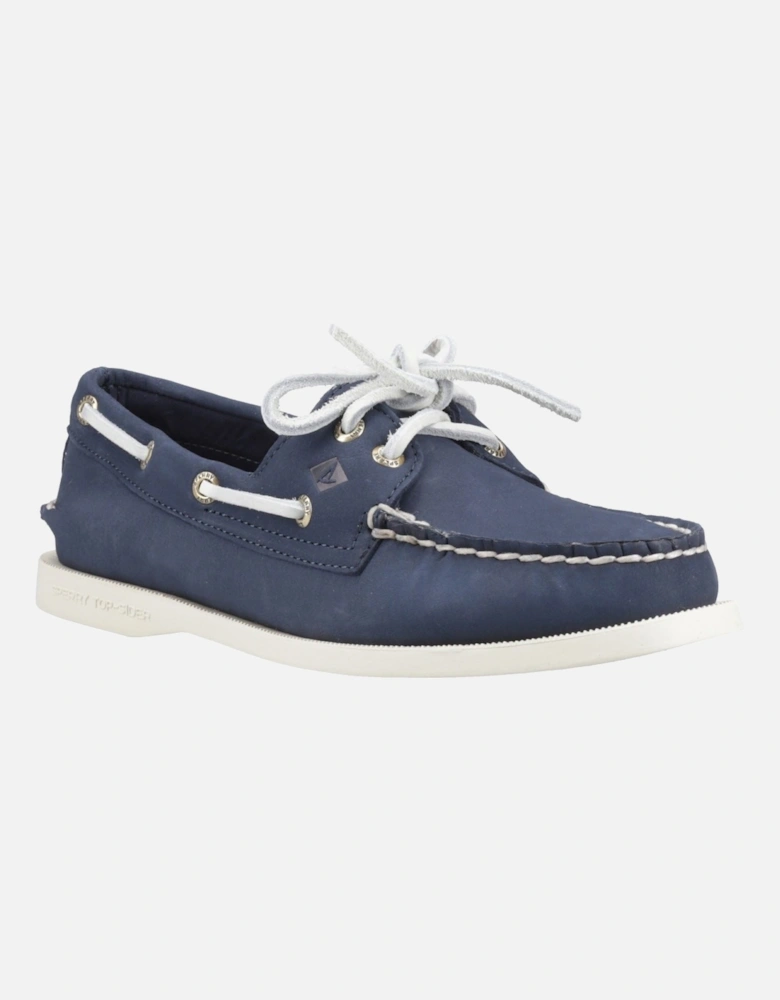 Sperry Authentic 2 Eye Leather Women's Navy Boat Shoes