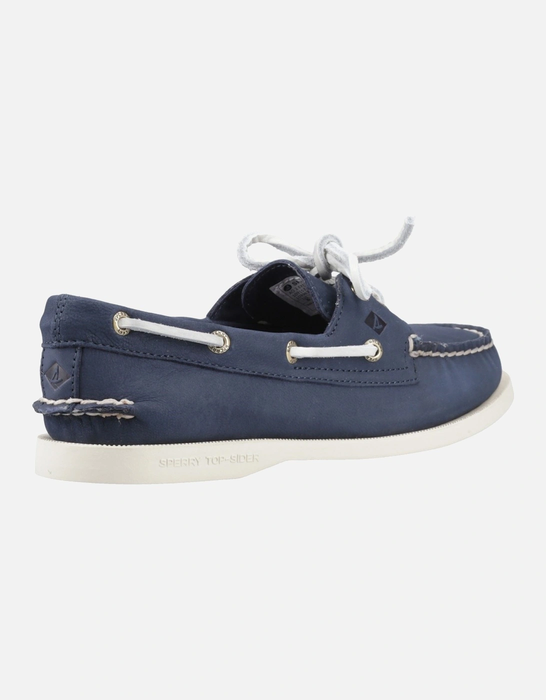 Sperry Authentic 2 Eye Leather Women's Navy Boat Shoes
