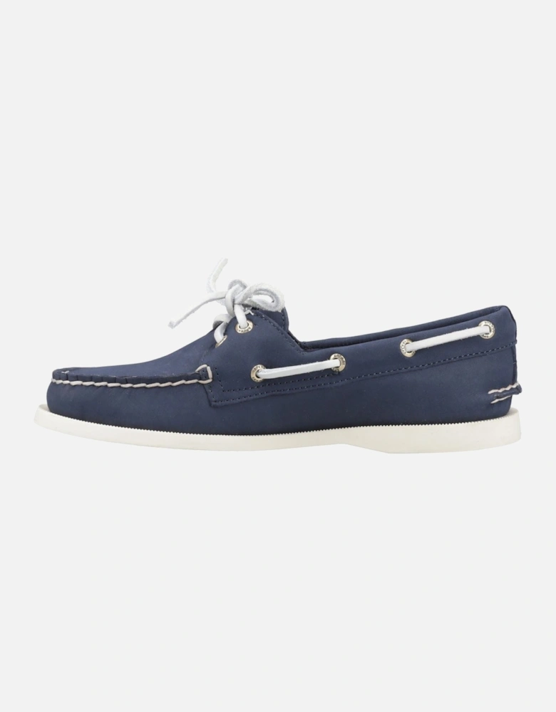 Sperry Authentic 2 Eye Leather Women's Navy Boat Shoes